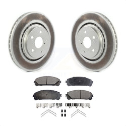 Front Coated Disc Brake Rotors And Semi-Metallic Pads Kit For Lexus RX350 RX450h Toyota RX350L Camry RX450hL Avalon NX250 NX350 NX350h KGF-101917