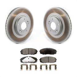 Front Coated Disc Brake Rotors And Semi-Metallic Pads Kit For 2015-2020 Kia Sedona KGF-101921