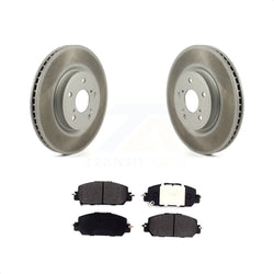 Front Coated Disc Brake Rotors And Semi-Metallic Pads Kit For Honda CR-V KGF-101923