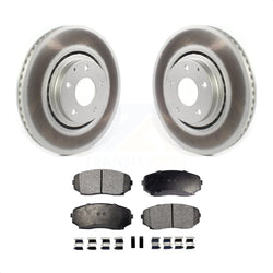 Front Coated Disc Brake Rotors And Semi-Metallic Pads Kit For Mazda CX-5 CX-9 KGF-101924