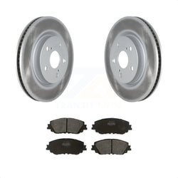 Front Coated Disc Brake Rotors And Semi-Metallic Pads Kit For Toyota Camry RAV4 Lexus ES350 Avalon ES300h UX250h UX200 C-HR ES250 Venza KGF-101925