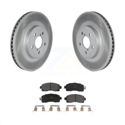Front Coated Disc Brake Rotors And Semi-Metallic Pads Kit For Subaru Crosstrek Impreza KGF-101927