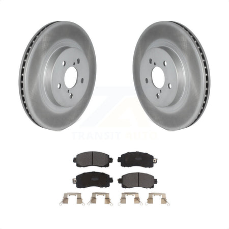 Front Coated Disc Brake Rotors And Semi-Metallic Pads Kit For Subaru Crosstrek Impreza KGF-101927 by Transit Auto