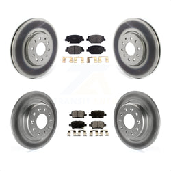 Front Rear Coated Disc Brake Rotors And Semi-Metallic Pads Kit For Chevrolet Equinox GMC Terrain Buick LaCrosse KGF-101954