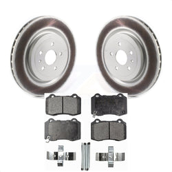 Rear Coated Disc Brake Rotors And Semi-Metallic Pads Kit For Chevrolet Camaro Cadillac CTS KGF-102038