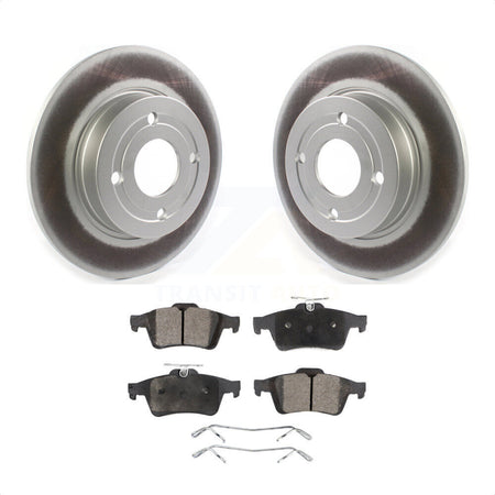 Rear Coated Disc Brake Rotors And Semi-Metallic Pads Kit For Ford EcoSport KGF-102052 by Transit Auto