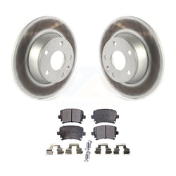 Rear Coated Disc Brake Rotors And Semi-Metallic Pads Kit For Audi TT Quattro With 286mm Diameter Rotor KGF-102062