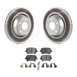 Rear Coated Disc Brake Rotors And Semi-Metallic Pads Kit For Audi TT Quattro RS KGF-102064