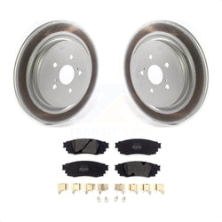 Rear Coated Disc Brake Rotors And Semi-Metallic Pads Kit For Lexus RX350 RX450h RX350L RX450hL KGF-102068