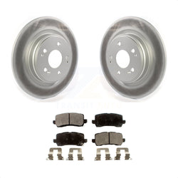 Rear Coated Disc Brake Rotors And Semi-Metallic Pads Kit For 2017-2020 Acura MDX KGF-102071