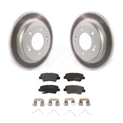 Rear Coated Disc Brake Rotors And Semi-Metallic Pads Kit For Hyundai Elantra Kia Niro Ioniq KGF-102075