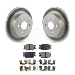 Rear Coated Disc Brake Rotors And Semi-Metallic Pads Kit For Toyota Camry KGF-102076