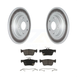 Rear Coated Disc Brake Rotors And Semi-Metallic Pads Kit For Honda Civic KGF-102078