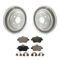 Rear Coated Disc Brake Rotors And Semi-Metallic Pads Kit For Mercedes-Benz GLA250 CLA250 INFINITI QX30 KGF-102079