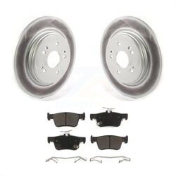 Rear Coated Disc Brake Rotors And Semi-Metallic Pads Kit For 2019-2022 Acura RDX KGF-102080