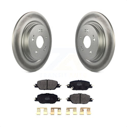 Rear Coated Disc Brake Rotors And Semi-Metallic Pads Kit For 2017-2022 Honda CR-V KGF-102083