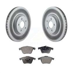 Front Coated Disc Brake Rotors And Semi-Metallic Pads Kit For Volvo S40 C70 V50 KGF-102091