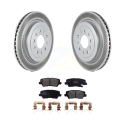 Rear Coated Disc Brake Rotors And Semi-Metallic Pads Kit For Cadillac ATS KGF-102114