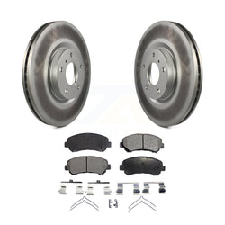 Front Coated Disc Brake Rotors And Semi-Metallic Pads Kit For Nissan Maxima KGF-102118