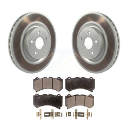 Front Coated Disc Brake Rotors And Semi-Metallic Pads Kit For Jeep Grand Cherokee Dodge Durango KGF-102180