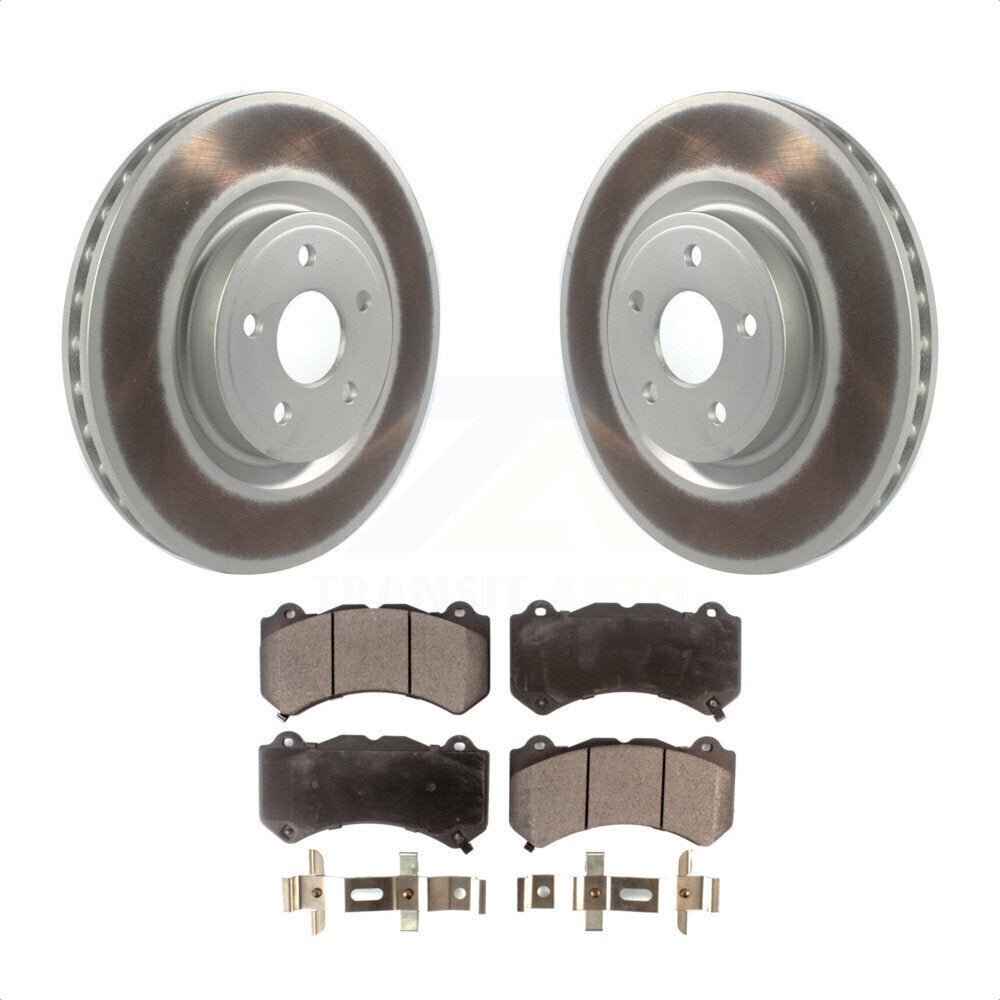 Front Coated Disc Brake Rotors And Semi-Metallic Pads Kit For Jeep Grand Cherokee Dodge Durango KGF-102180 by Transit Auto