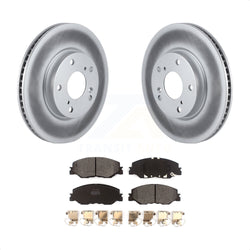 Front Coated Disc Brake Rotors And Semi-Metallic Pads Kit For Honda Insight Civic KGF-102182