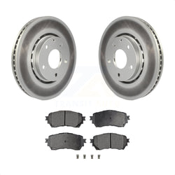 Front Coated Disc Brake Rotors And Semi-Metallic Pads Kit For 2019-2021 Mazda 6 Naturally Aspirated KGF-102230