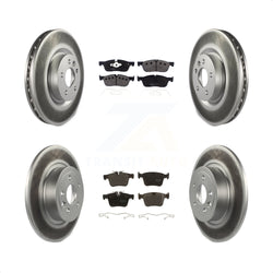 Front Rear Coated Disc Brake Rotors And Semi-Metallic Pads Kit For Land Rover Range Evoque With 325mm Diameter Rotor KGF-102237