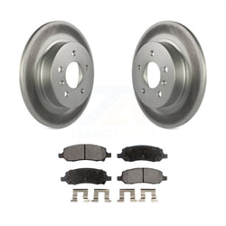 Rear Coated Disc Brake Rotors And Semi-Metallic Pads Kit For 2006-2011 Buick Lucerne Cadillac DTS KGF-102270
