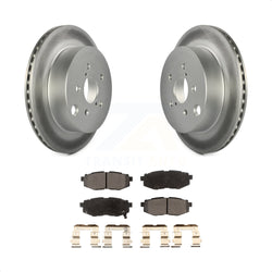 Rear Coated Disc Brake Rotors And Semi-Metallic Pads Kit For 2014-2018 Subaru Forester 2.0L KGF-102273