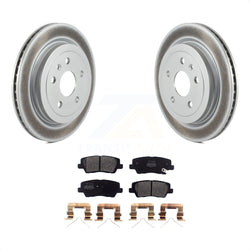Rear Coated Disc Brake Rotors And Semi-Metallic Pads Kit For Cadillac CTS KGF-102275