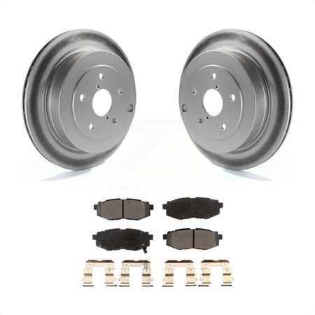 Rear Coated Disc Brake Rotors And Semi-Metallic Pads Kit For Subaru Tribeca B9 KGF-102281 by Transit Auto