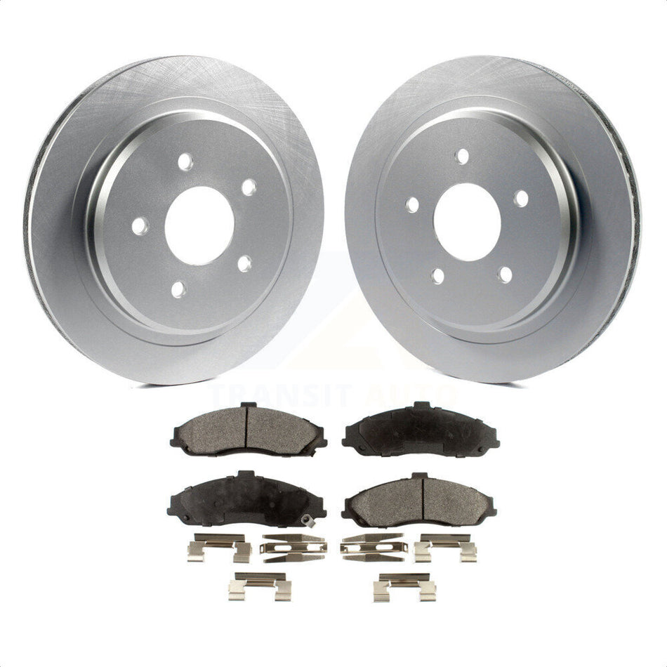 Front Coated Disc Brake Rotors And Semi-Metallic Pads Kit For 1997-2004 Chevrolet Corvette KGF-102298 by Transit Auto