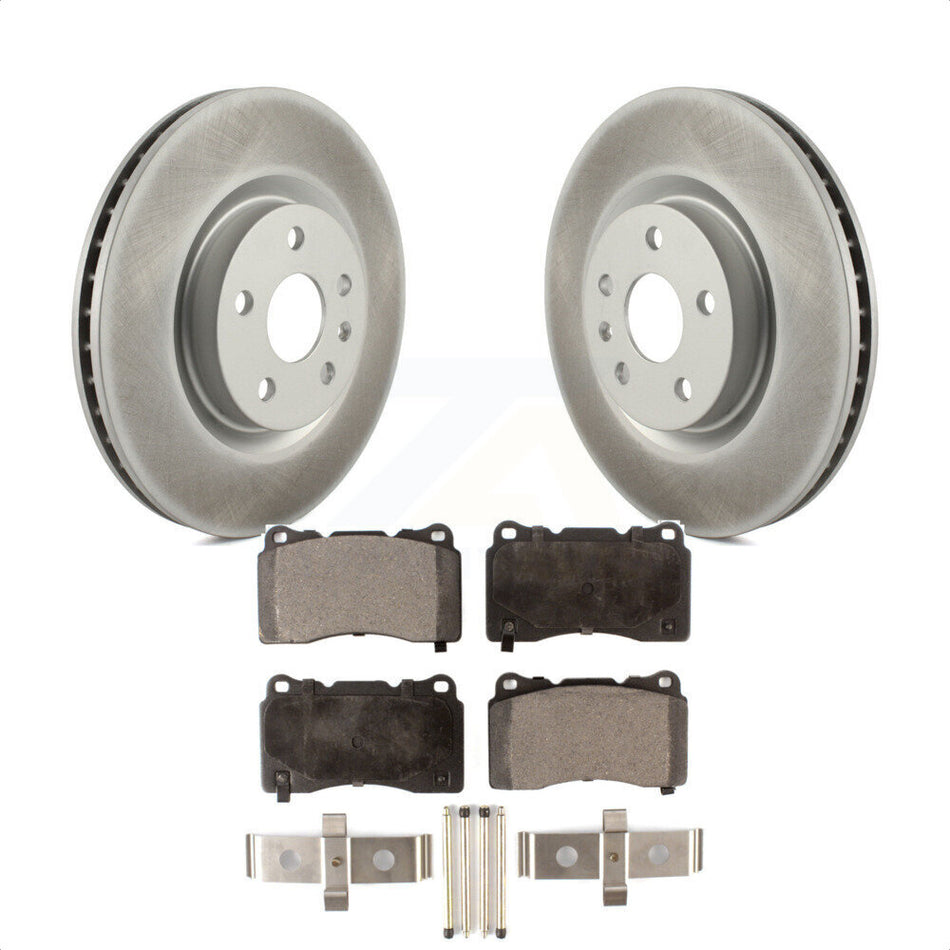 Front Coated Disc Brake Rotors And Semi-Metallic Pads Kit For Cadillac XTS Buick Regal KGF-102309 by Transit Auto