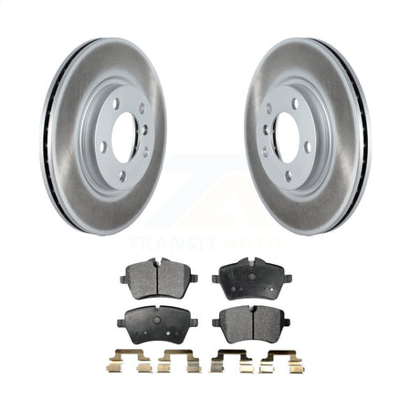 Front Coated Disc Brake Rotors And Semi-Metallic Pads Kit For Mini Cooper Countryman Paceman KGF-102310 by Transit Auto