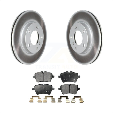 Front Coated Disc Brake Rotors And Semi-Metallic Pads Kit For Mini Cooper Countryman Paceman KGF-102311 by Transit Auto