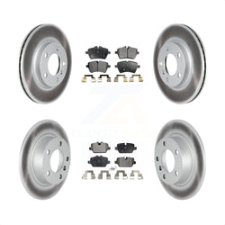 Front Rear Coated Disc Brake Rotors And Semi-Metallic Pads Kit For Mini Cooper Countryman Paceman KGF-102331