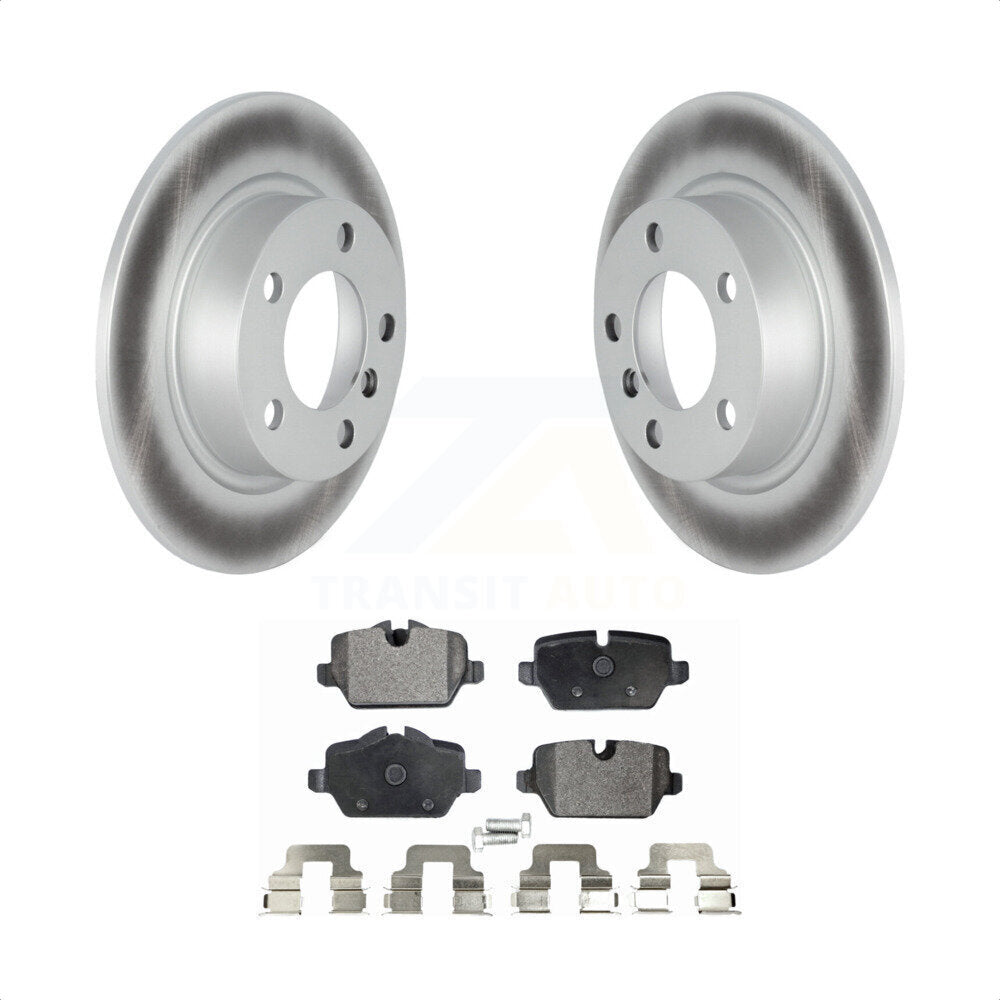 Rear Coated Disc Brake Rotors And Semi-Metallic Pads Kit For Mini Cooper Countryman Paceman KGF-102333 by Transit Auto