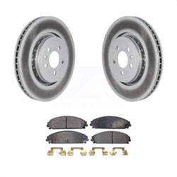 Front Coated Disc Brake Rotors And Semi-Metallic Pads Kit For Dodge Charger With 355mm Diameter Rotor KGF-102444