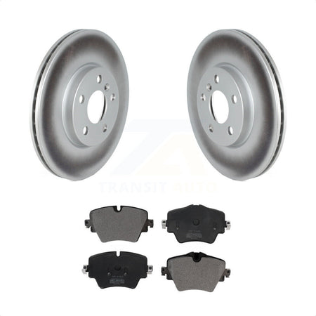 Front Coated Disc Brake Rotors And Semi-Metallic Pads Kit For Mini Cooper Countryman Clubman KGF-102445 by Transit Auto