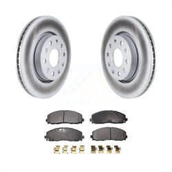 Front Coated Disc Brake Rotors And Semi-Metallic Pads Kit For Jeep Wrangler Gladiator KGF-102449