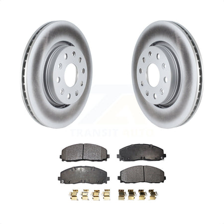 Front Coated Disc Brake Rotors And Semi-Metallic Pads Kit For Jeep Wrangler Gladiator KGF-102449 by Transit Auto