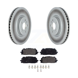 Front Coated Disc Brake Rotors And Semi-Metallic Pads Kit For Audi Q7 SQ5 S5 S4 Sportback KGF-102455