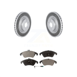 Front Coated Disc Brake Rotors And Semi-Metallic Pads Kit For Mercedes-Benz C250 E400 E550 KGF-102462