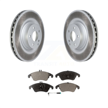 Front Coated Disc Brake Rotors And Semi-Metallic Pads Kit For Mercedes-Benz C250 E400 E550 KGF-102463 by Transit Auto