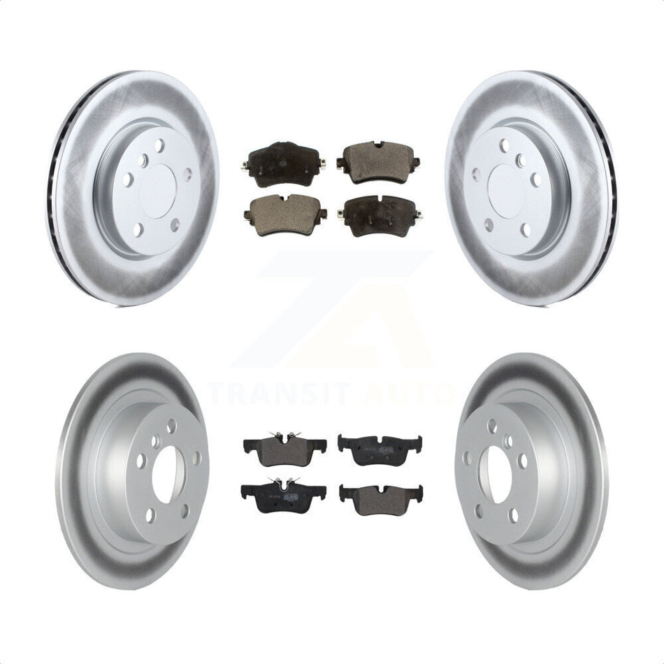 Front Rear Coated Disc Brake Rotors And Semi-Metallic Pads Kit For Mini Cooper Clubman KGF-102491 by Transit Auto