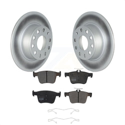 Rear Coated Disc Brake Rotors And Semi-Metallic Pads Kit For Volkswagen Jetta Taos KGF-102525