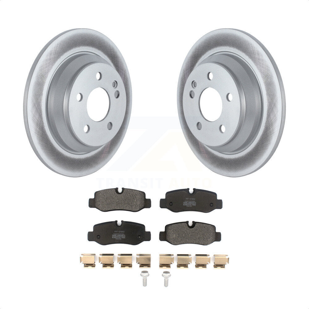Rear Coated Disc Brake Rotors And Semi-Metallic Pads Kit For Mercedes-Benz Metris KGF-102540 by Transit Auto