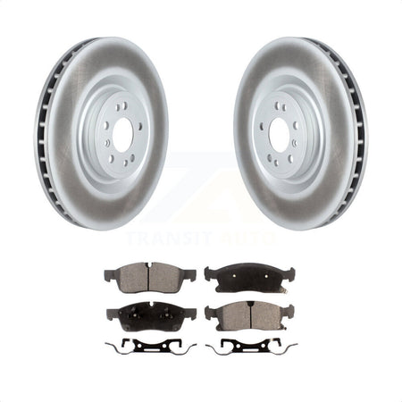 Front Coated Disc Brake Rotors And Semi-Metallic Pads Kit For Mercedes-Benz ML350 GLS450 GL450 GL350 ML400 ML250 KGF-102554 by Transit Auto