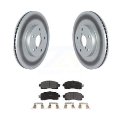 Front Coated Disc Brake Rotors And Semi-Metallic Pads Kit For Subaru Forester KGF-102565